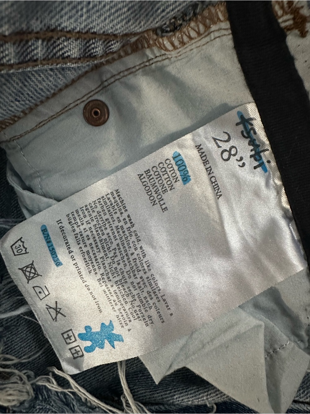 UPD8 @ PHOTOS —Ksubi Women Straight Leg Jeans in Light Blue Denim - Picture 10 of 10